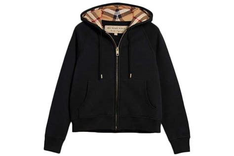 burberry women's zip up hoodie|Burberry zip up hoodie stockx.